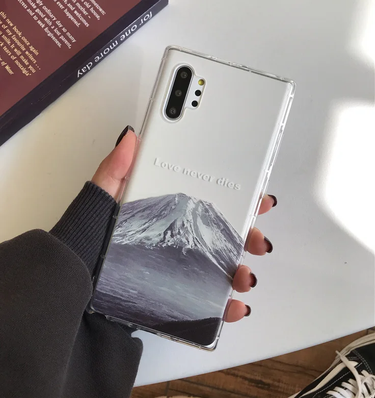 Color printing scenic style android phone case for samsung s 21 plus ultra case