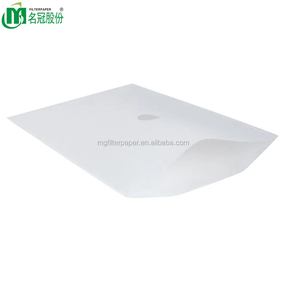Mingguan nonwoven cooking oil filter paper envelope filter paper with hole one side
