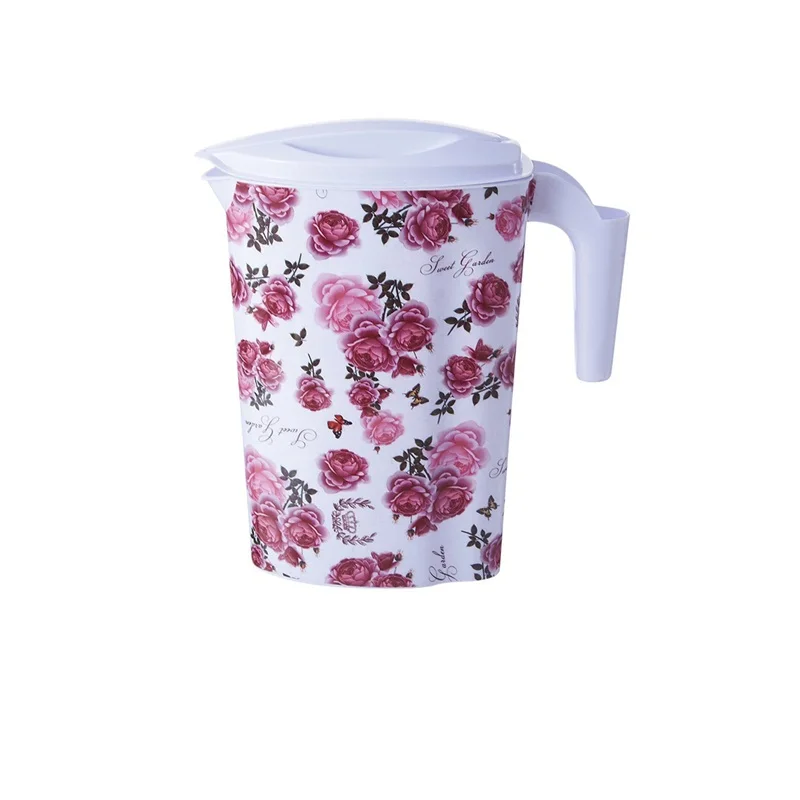 Wholesale Custom Logo Houseware Plastic Pitcher Drinkware Cold Water Jug With Lid and Handle