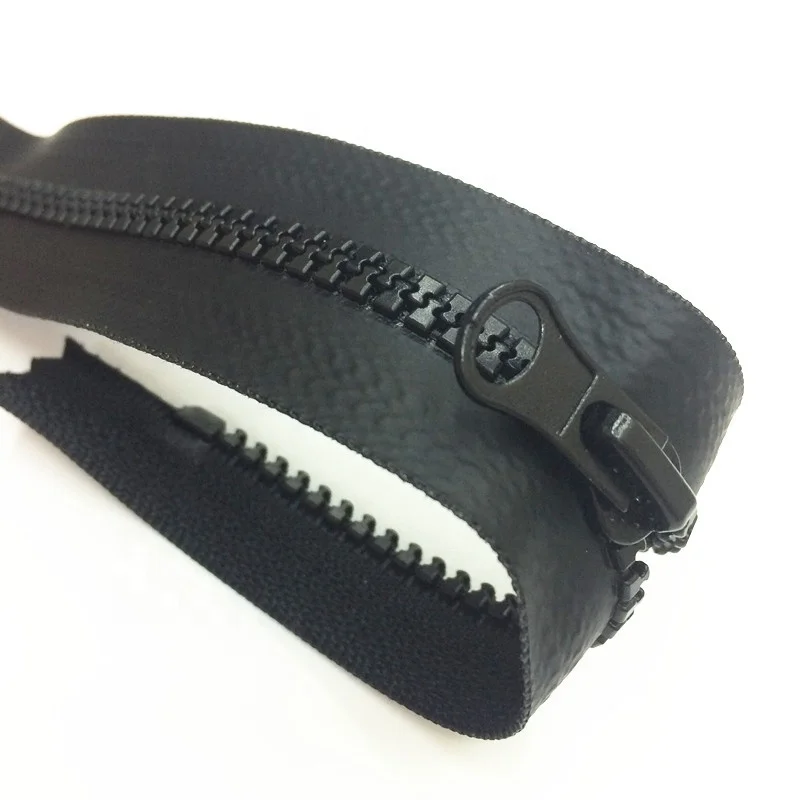 Водостойкие молнии из смолы для куртки Толстовка #5 черная полиуретановая ТПУ пленка закрытая, Водонепроницаемая молния