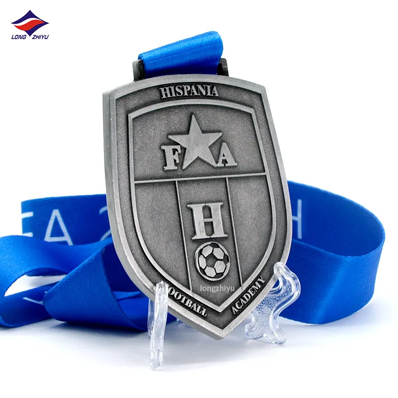 Longzhiyu 16 years futsal medals supplier custom made generic football medals blank wholesale football team medals