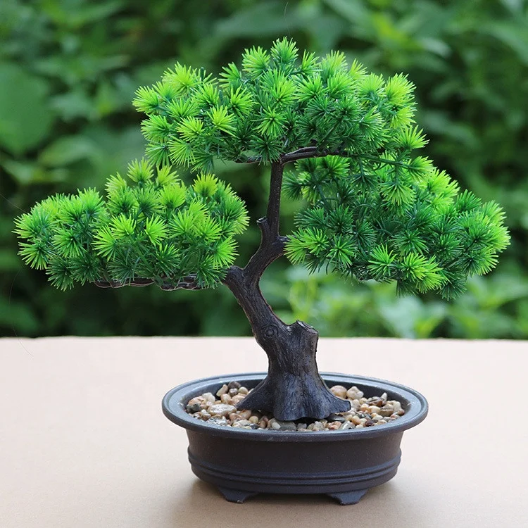 V-3283 Hot Seller Artificial Bonsai Tree Plants With Vase For Table Decoration