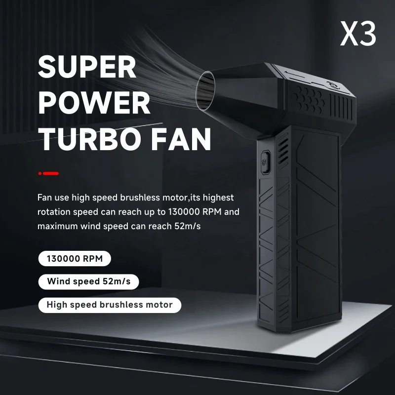 Compressed Air Duster - 130000RPM Electric Air Duster for Cleaning Keyboard&PC 3 Gears Adjustable Rechargeable  Blower