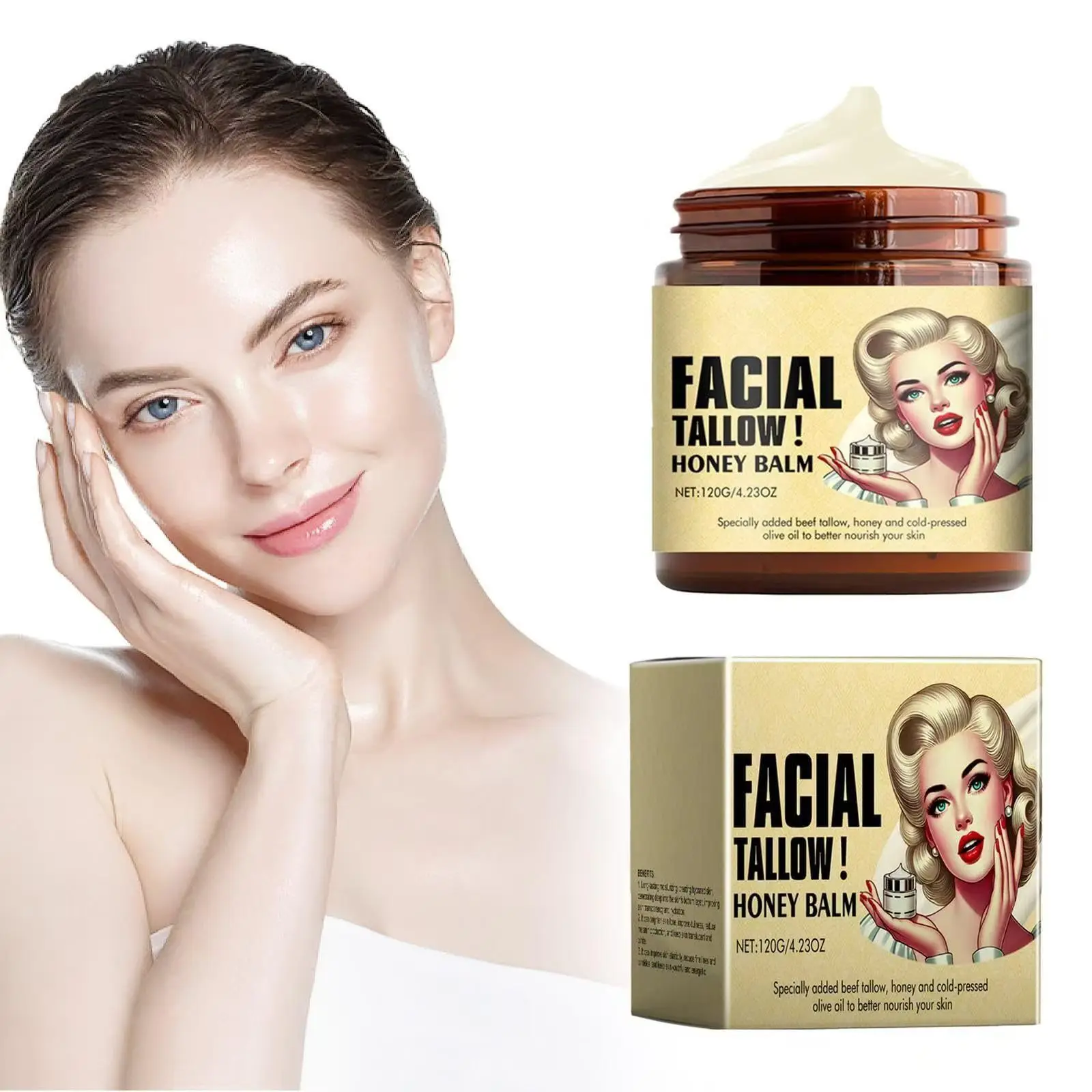 Natural Tallow Honey Moisturizer deeply hydrates and moisturizes to keep skin supple  Wholesale Price