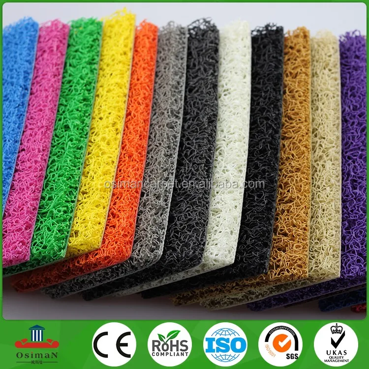 
China wholesale vinyl carpet roll color printed Plain Embossed PVC Coil Door Mat 