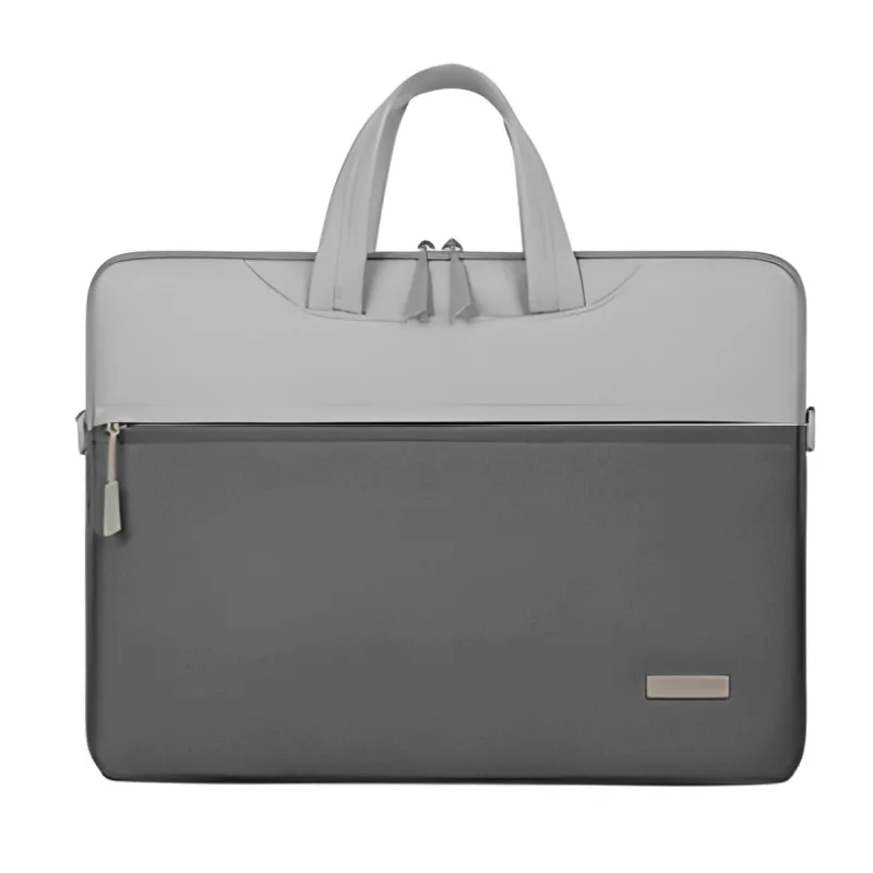 Large Capacity Oxford Material Laptop Bag Simple Fashion Student Single Shoulder Crossbody Briefcase New Color Contrast Design
