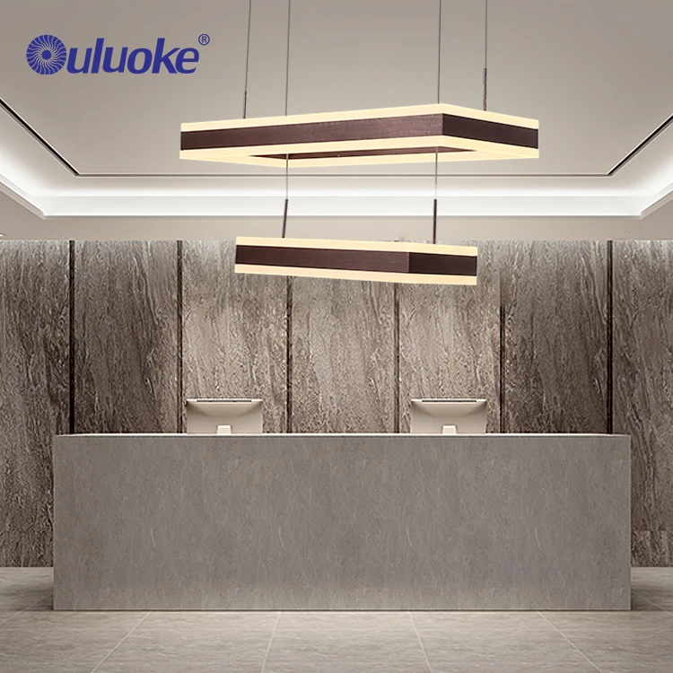 Modern Simple Design Living Room Bedroom Hovering Luxury Led Home Square Shape LED Pendant Light