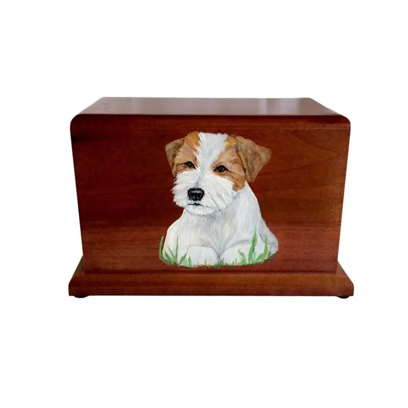  Hot Sale Best Quality Dogsupplies Funeral Supply Black Dogpet Cremation Wooden Pet