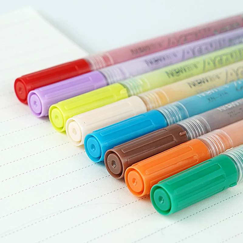 Wholesale rotuladores de marcadores colored watercolor painting pen graffiti durable acrylic marker pen sets