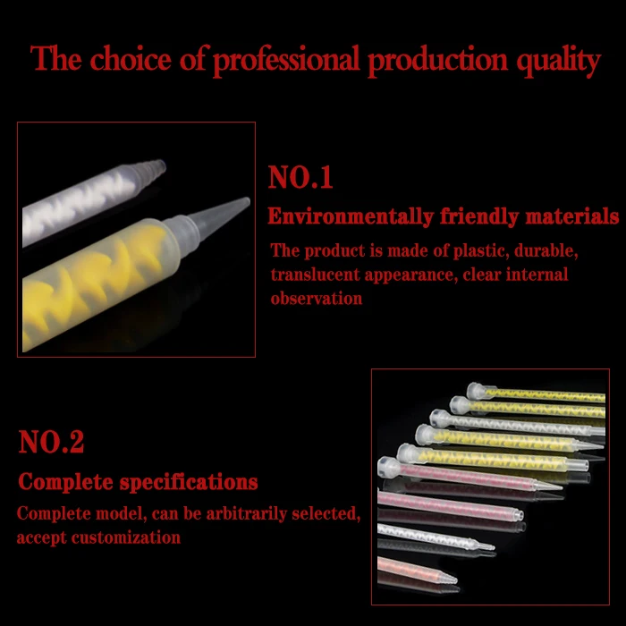 Dental Mixing Tip Epoxy Nozzle Free Sample Product Dildo Static Mixer