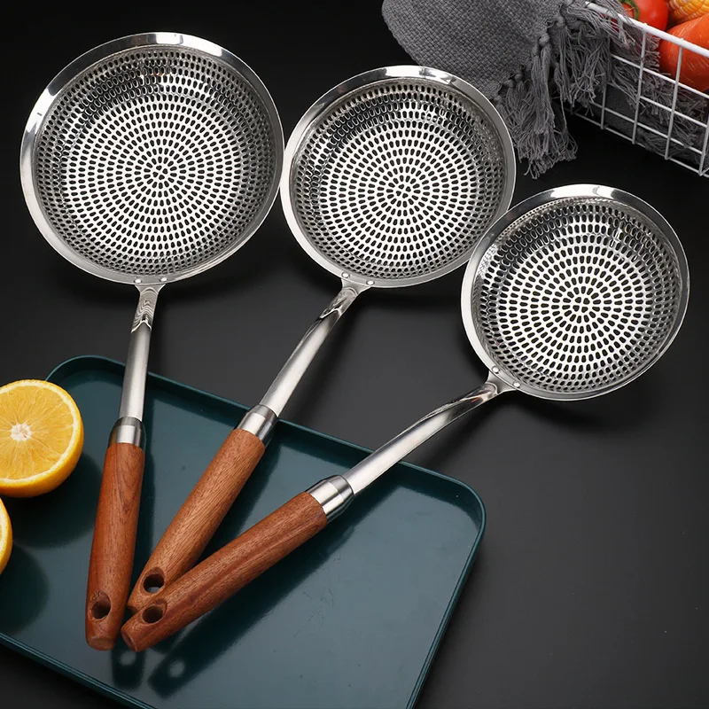 2022 New 304 stainless steel colander household vegetable hot pot kitchen colanders & strainers