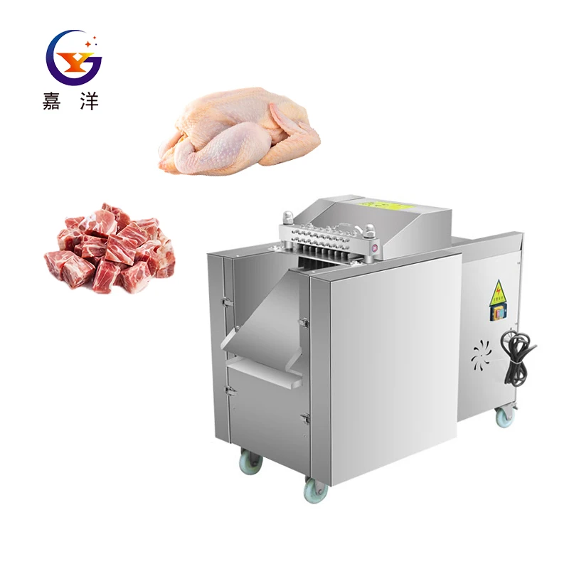 Automatic Electric meat cube cutter fish dicer cut mutton pork frozen meat cutting machine beef dicing Chicken dicing machine