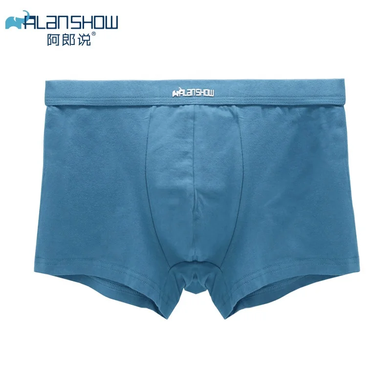 
In Stock China Solid Color Cotton Men Tight Boxers Underwear Boxerbriefs Soft Trunks Comfortable Boxer Briefs 
