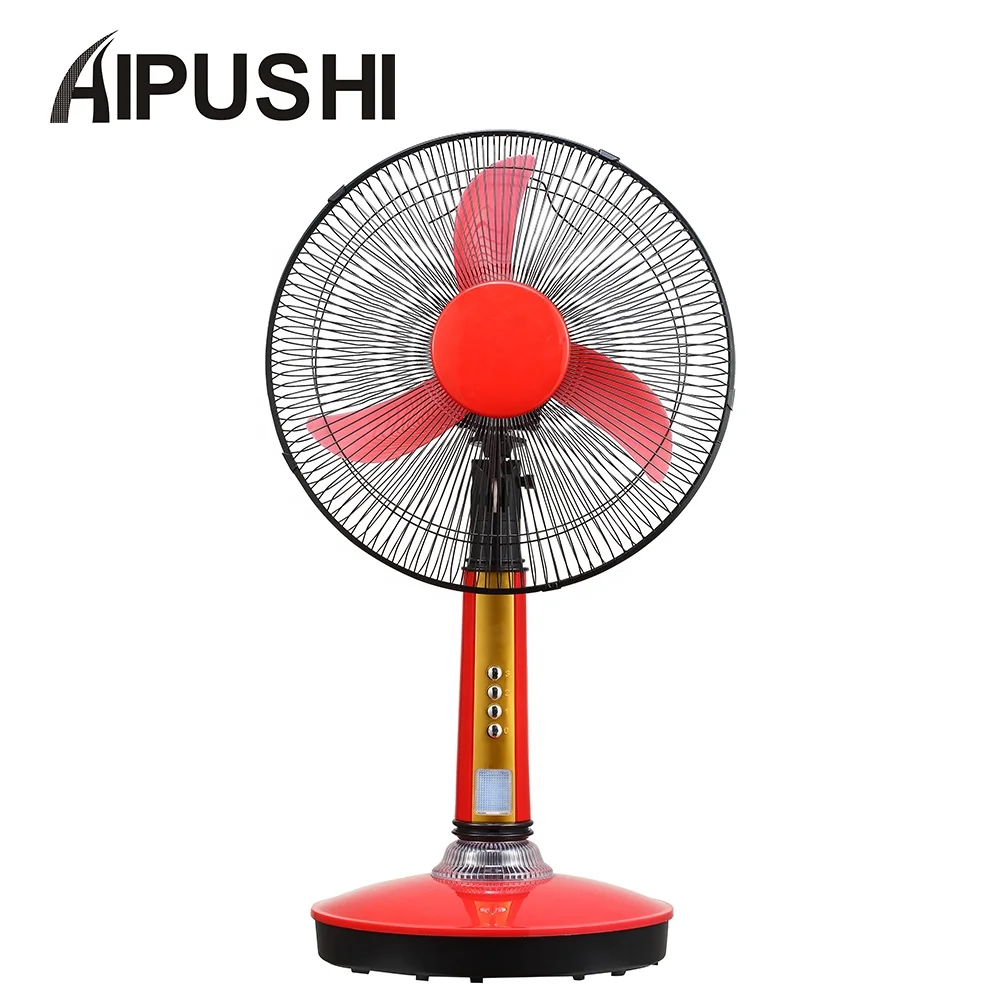 2022 Chnia Factory Solar Electric Fan 12v Ac Dc Table Fan with Led Light USB Port Hot Sale in Turkey,