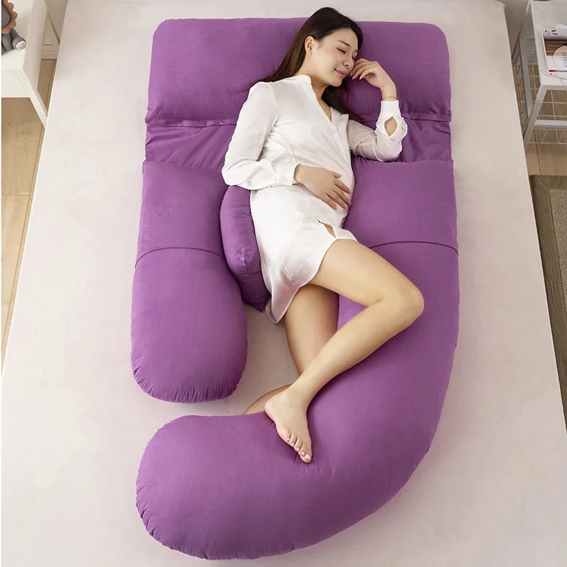 Wholesale Custom Logo Multi-color Pregnancy Pillow G-type sleeping pregnancy  pillow With Zipper