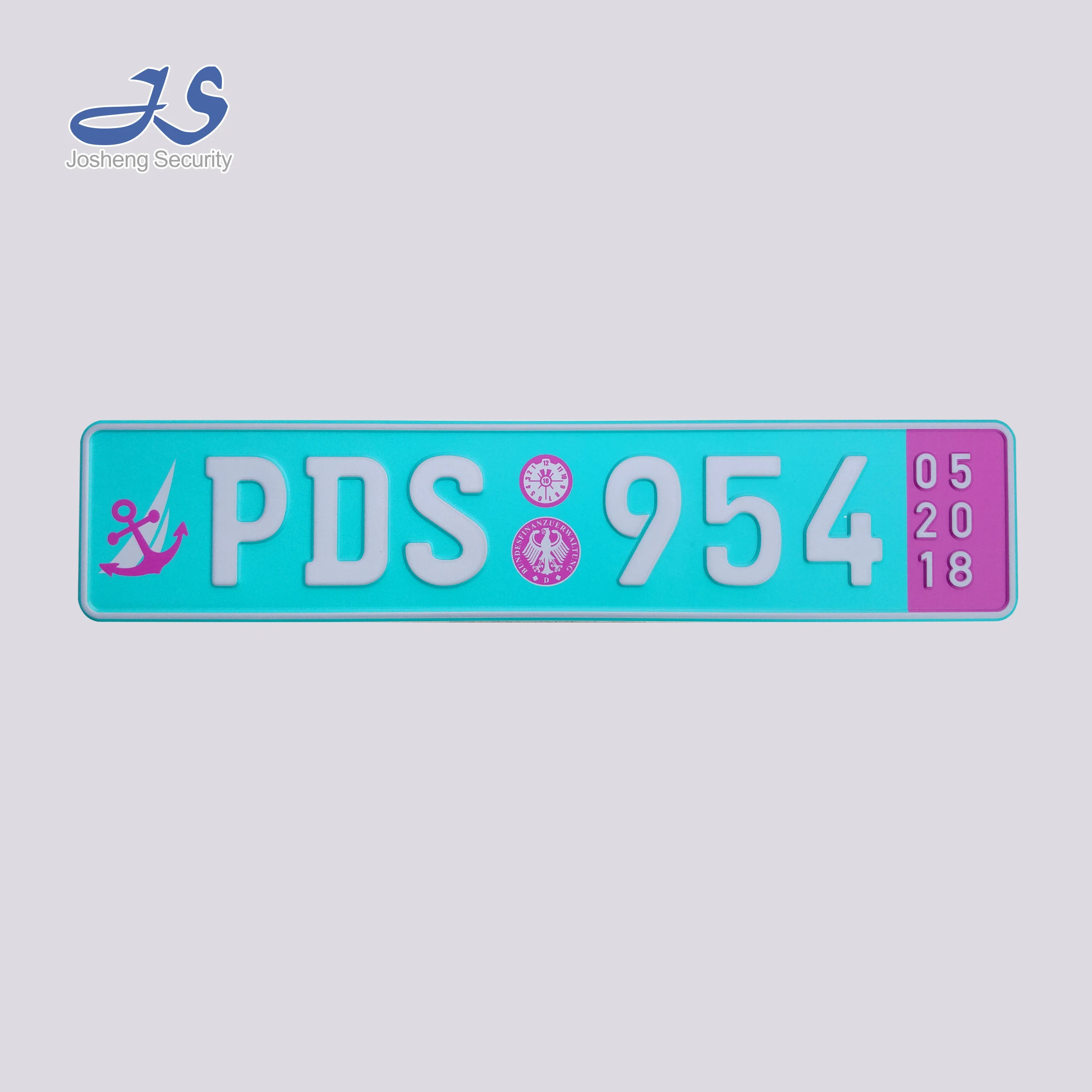 Personalized Europe size Decorative Aluminum car Number plate, Personalized Design license Plate, European Style Number Plate