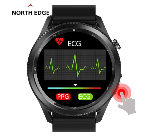 North Edge Mult-Sports Watch E102 Can Measure Blood Pressure Oxygen Satiety Ecg And Temperature Wholesale Smart Watch