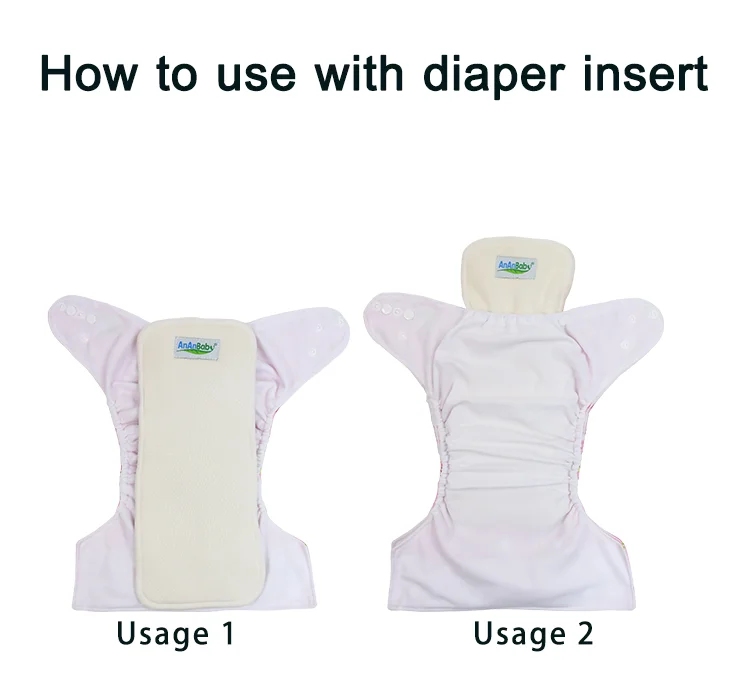 Customized Huggie Washable Baby Diapers Wholesale Reusable Baby Fabric For Cloth Diaper One Size Cloth Diaper Soft