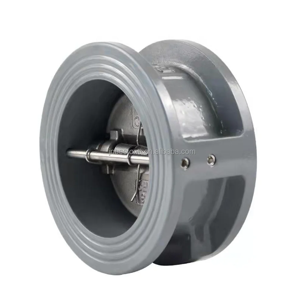 hot sale DN150 CF8 Wafer Check Valve stainless Steel dual plate Wafer Check Valve