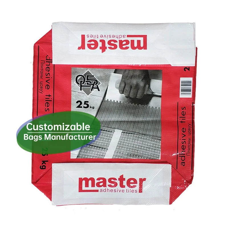 empty block bottom polypropylene woven sacks with valve