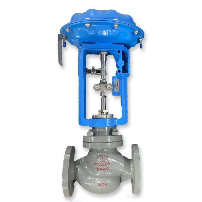 Single-seated Flow Diaphragm Control Modulating Valve Steam Pressure Regulating Pneumatic Globe Valve