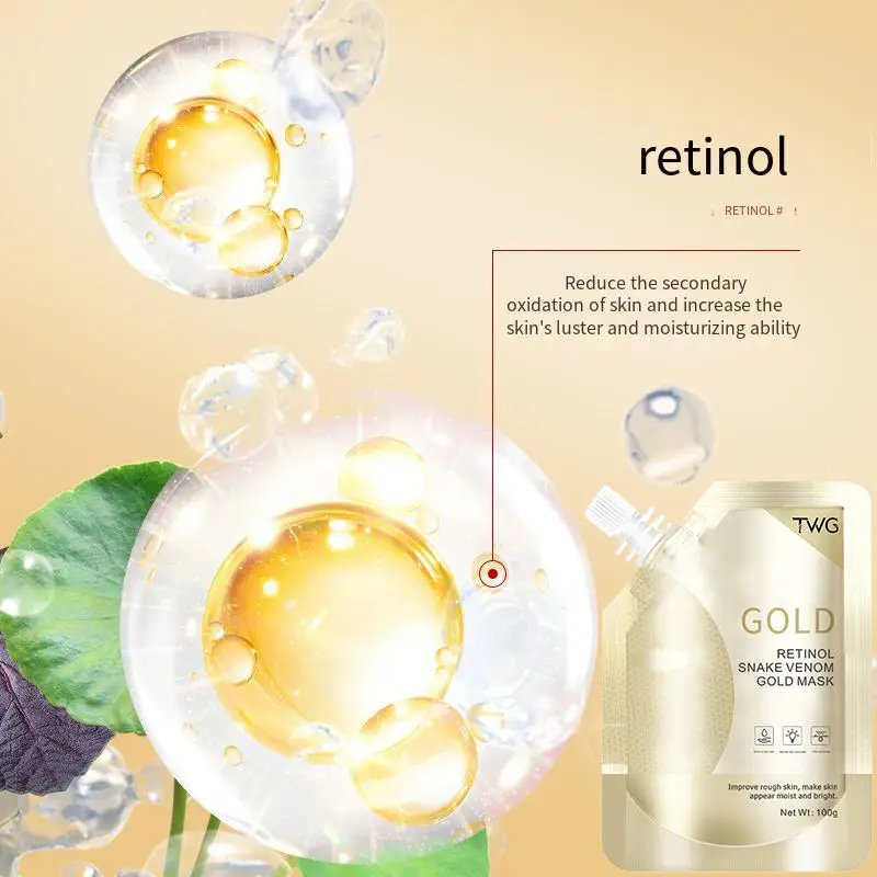 Gold Anti-Wrinkle Anti-Aging Retinol Essence Gold Skin care Mud film