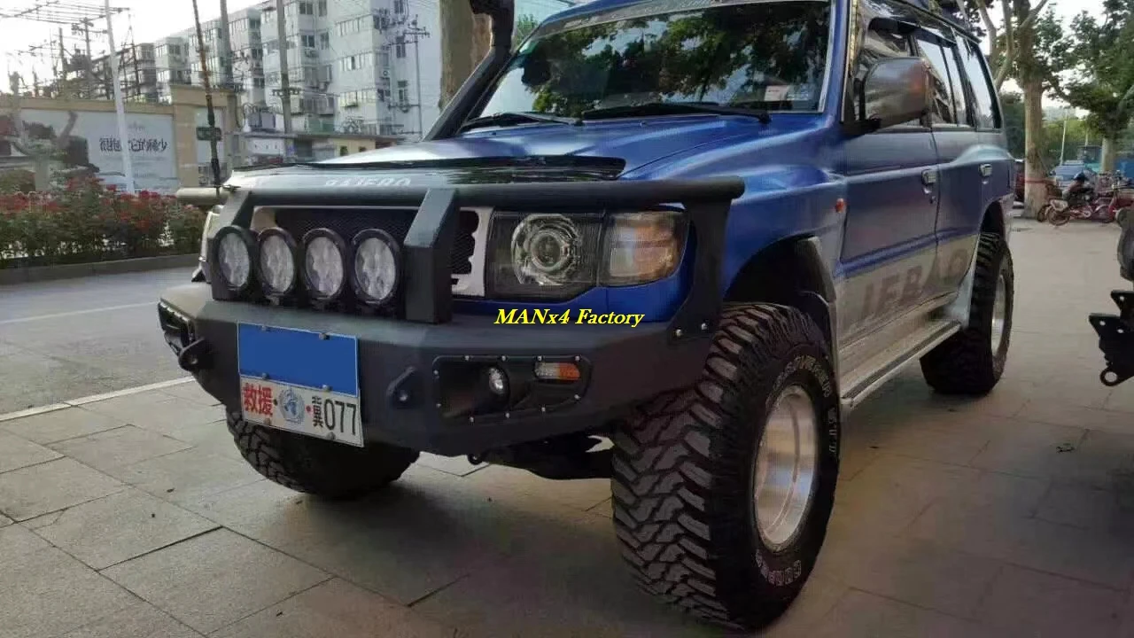 High Quality Front Bumper Steel Bull Bar For Pajero 2nd Gen v20 v30 v31
