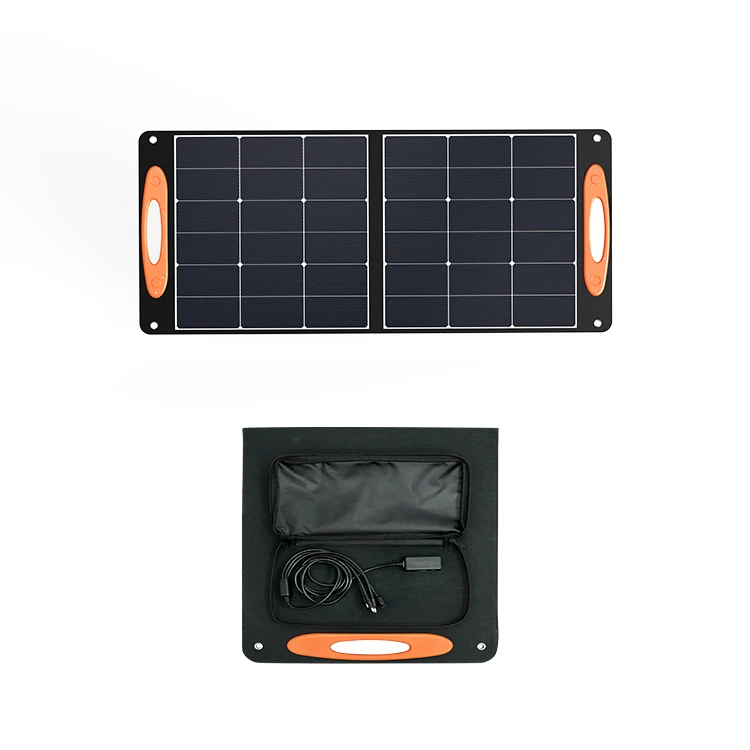 100W Foldable Solar Panel 850W Portable Power Station with DC AC Outlet for Home Use RV Outdoor Camping Adventure