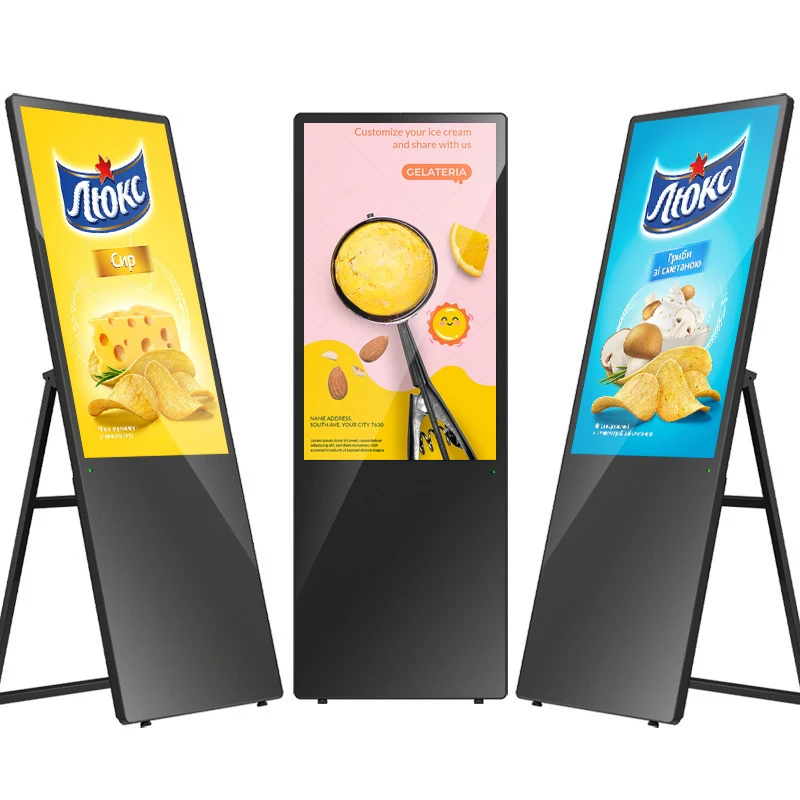 55 inch 4k hd video touch screen lcd display wifi signage digital display billboard advertising players