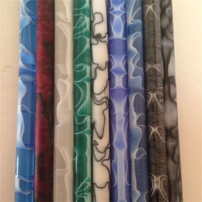 Colorful Cast Acrylic Rod and Tube Transparent swril acrylic rod