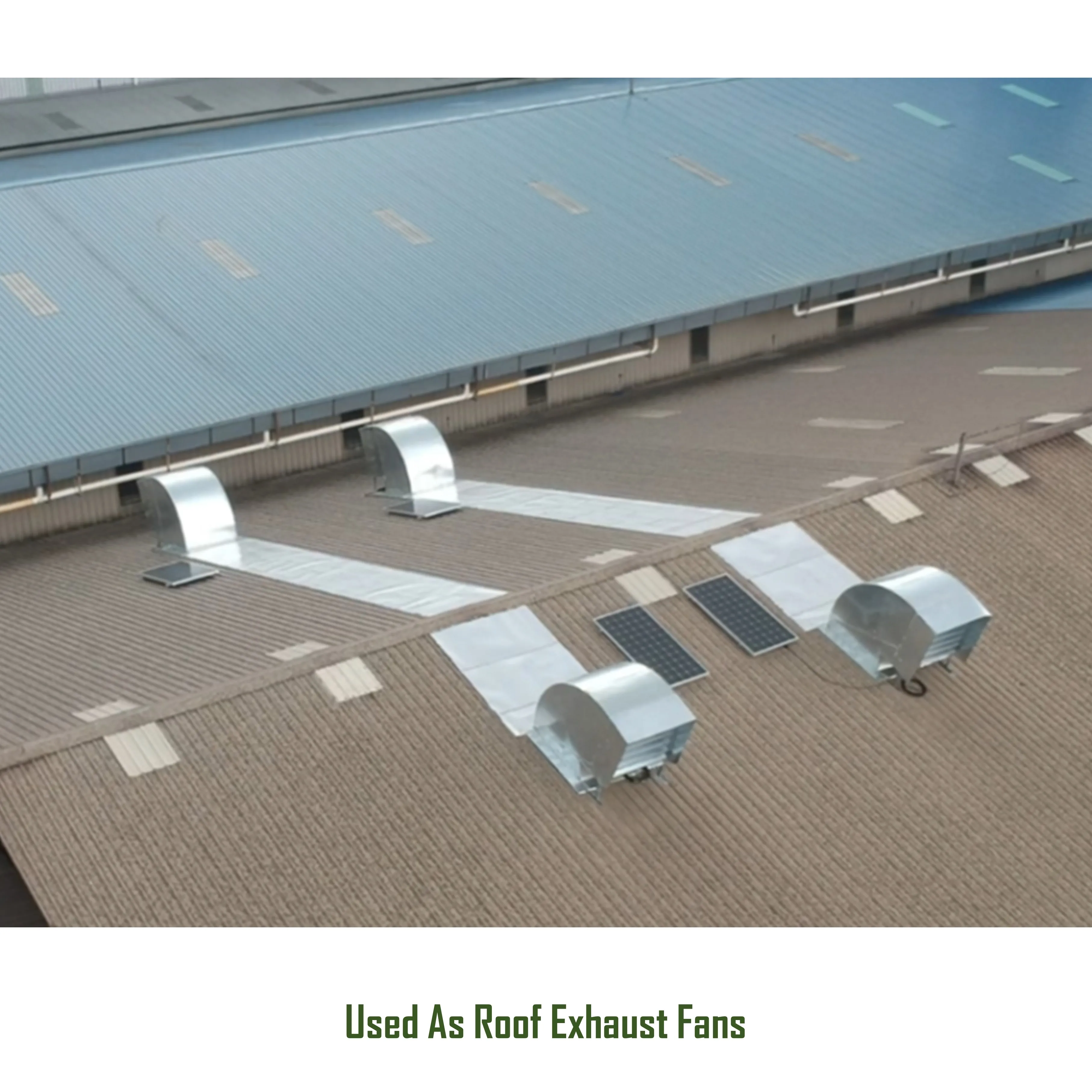 Industrial Heat Extractor for Warehouse Negative Pressure Air Ventilation Blower Box Fan with Solar Panel 48' Wall Exhaust Fan