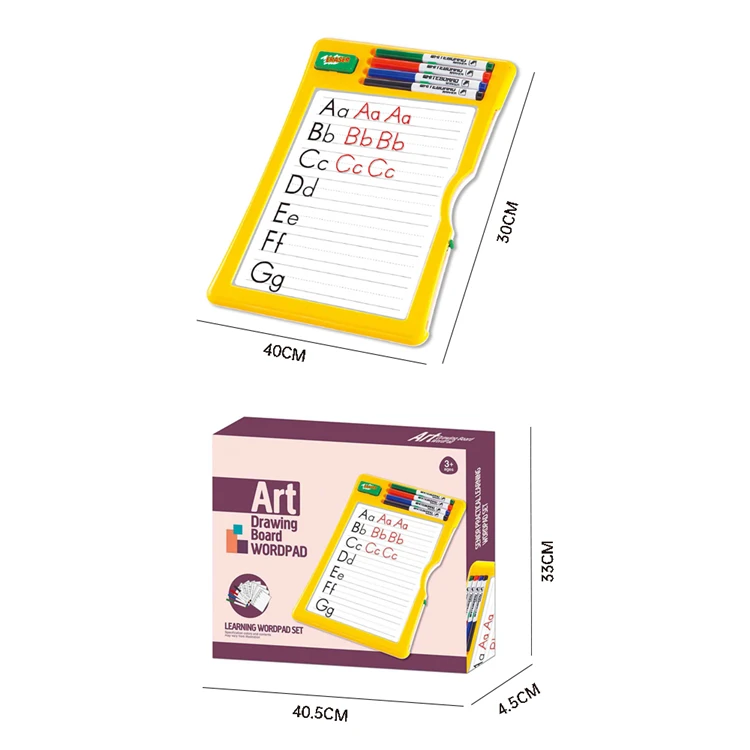 KSF Educational Toys English Alphabet Letter Learning Set Art Wordpad Drawing Board For Kids