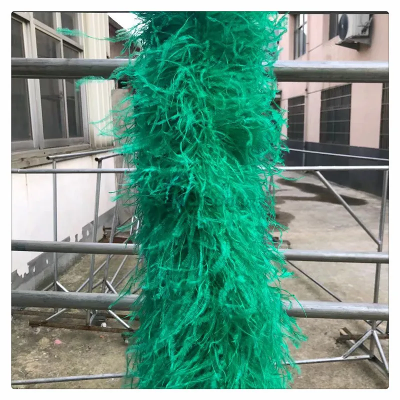 8ply Ostrich Boa Factory Price for 12-15cm long feather made Cheap 8ply Ostrich Feather Boa