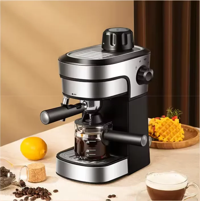 5bar high pressure coffee maker pump espresso and cappuccino semi-automatic mini italian coffee machine