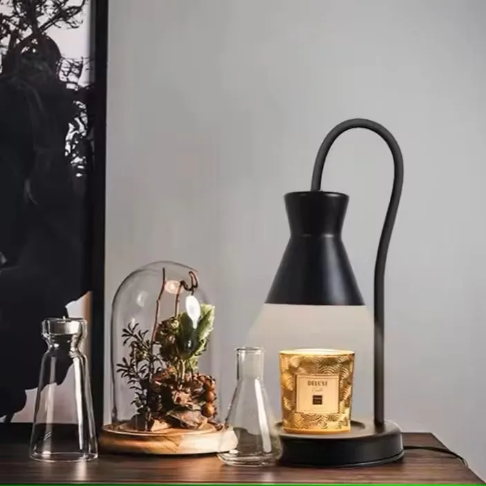 Retro Eco Wholesale Home Decor Wood Base Electric Candle Warmer Lamp Melt Wax Candle Warmer for Scented Candles Lights