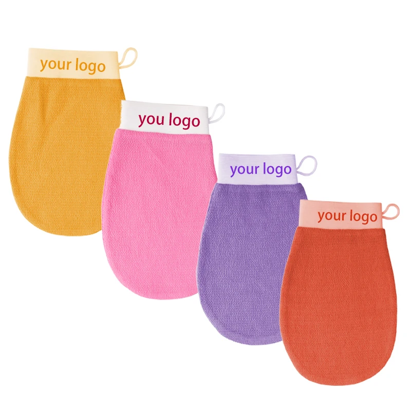 
Hot Selling Viscose Towel Washcloth Dead Skin Exfoliating Bath Mitt Body Scrubbing Glove 