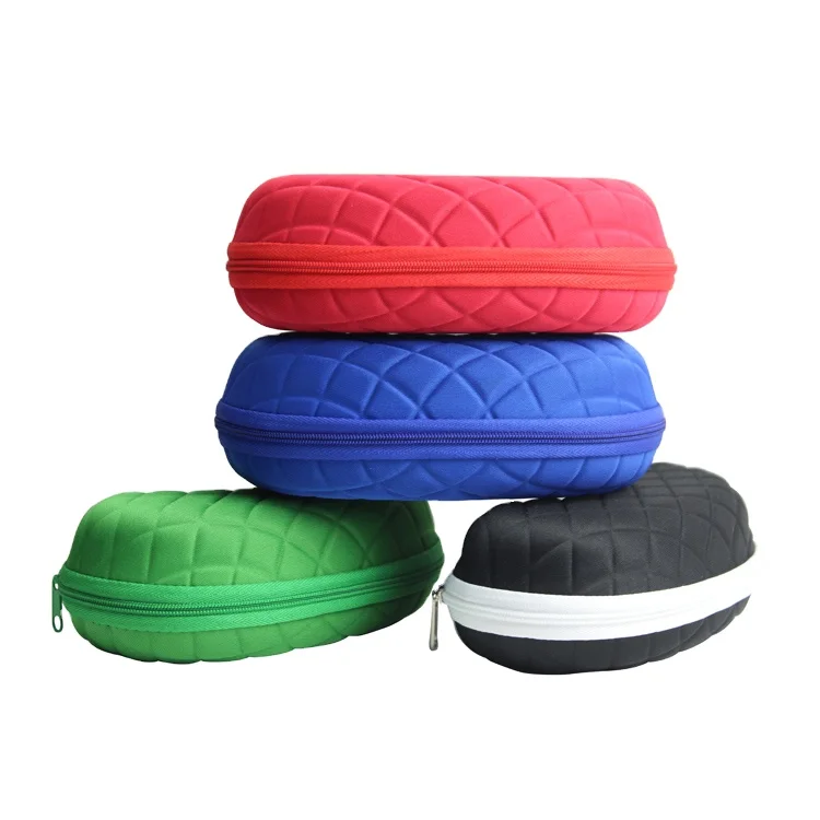 EVA Foam Logo Fabric Sunglasses Eyeglass Glasses Case