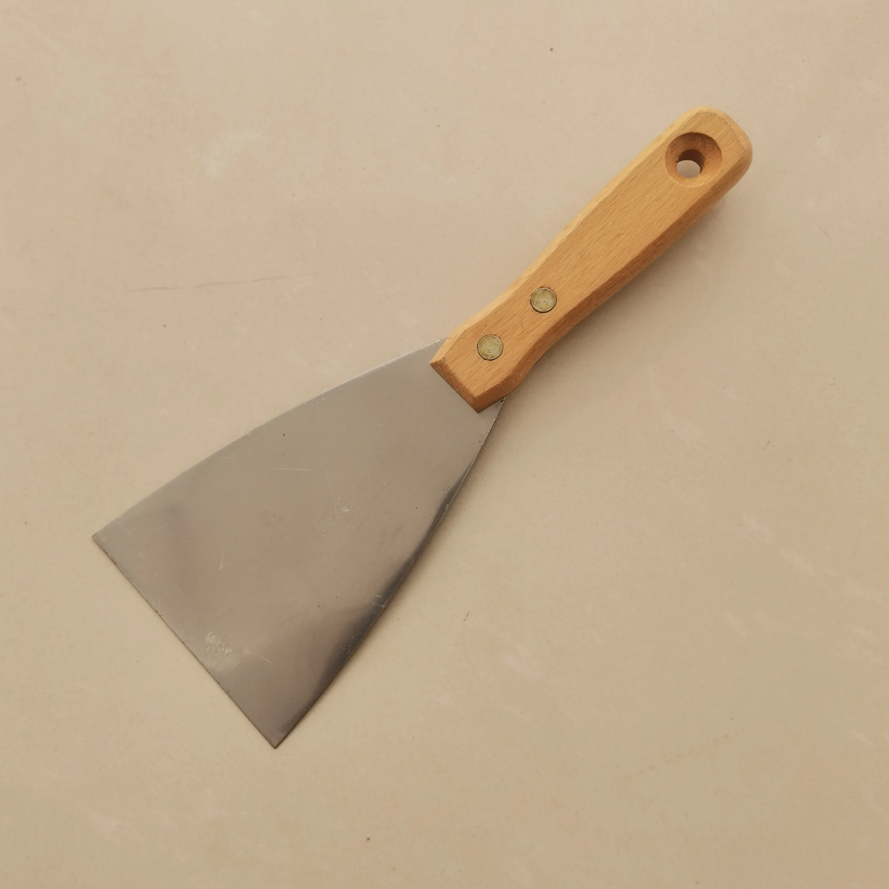 Drywall Tool 90mm Soft Grip Flexible Stainless Steel Putty Knife And Joint Knife With Hammer End Scraper Knife