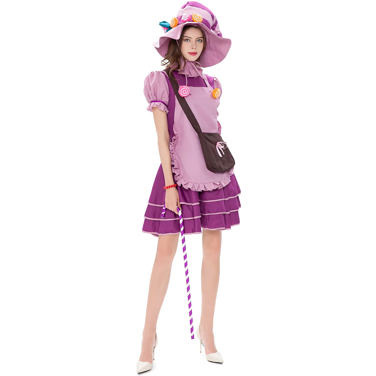 M-xl Halloween Costume Candy Witch Candy Witch Role Play Stage Performance Costume