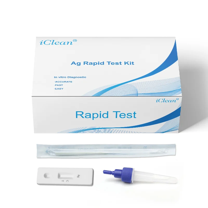 
Iclean Pcr Antigen Rapid Test Selftest Nasopharyngeal Swab Antigen Antibody Lungene Rapid Saliva Test Kit Cassette 