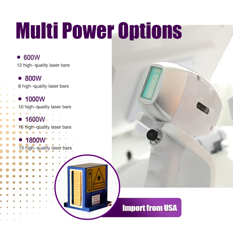 New design  High-Power Laser Hair Removal Machine CE Approved with 808nm 755nm 1064nm Diode Lasers for Skin Treatment