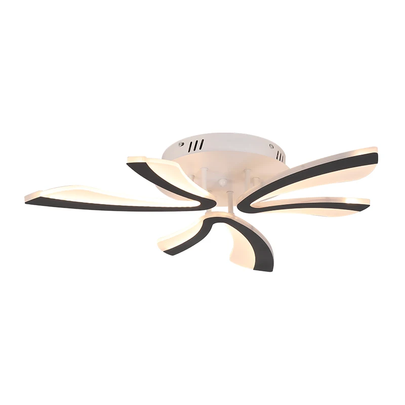 Floral Arc LED Ceiling Light Modern Minimalist Round Bedroom New Living
