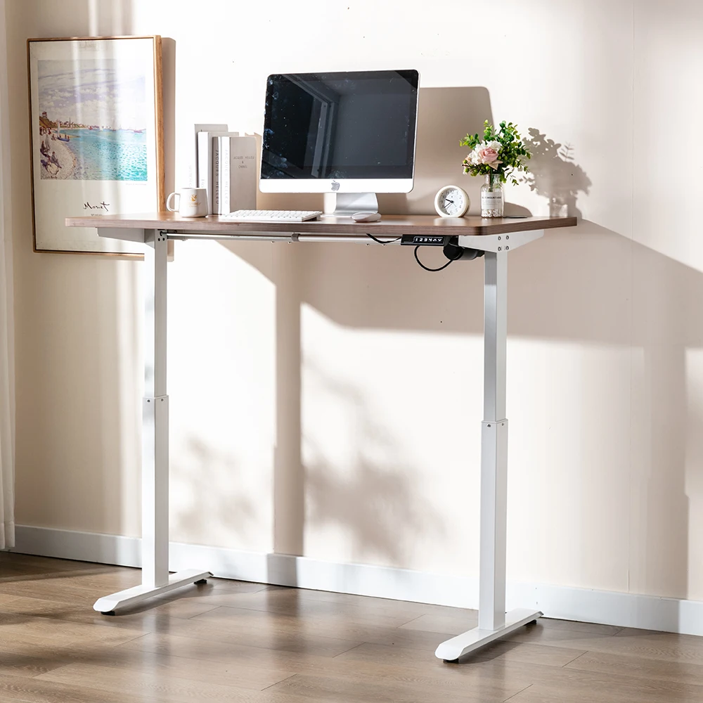 I-shaped electric office table height adjustable standing desk