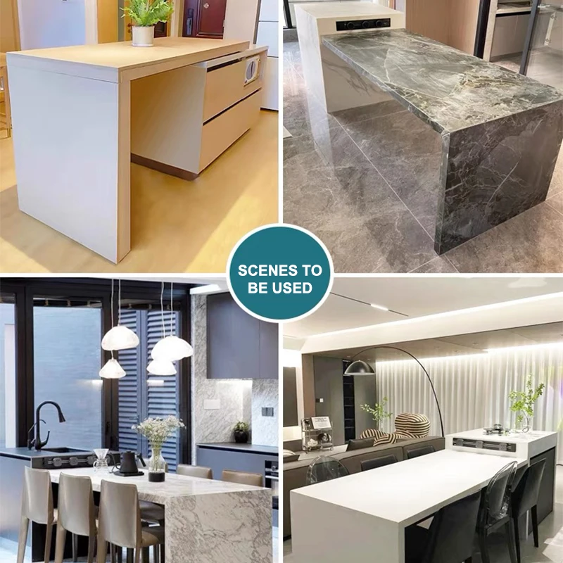 Rotating System Structure Pull Out Extension Hardware Sliding Countertop Mechanism Dining Extendable Kitchen Island With Table