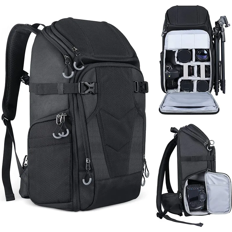 OEM Oxford Camera Video Bags Backpack Photography Bagpack for Outdoor Travel Large Capacity Waterproof Digital Gear Camera Bags