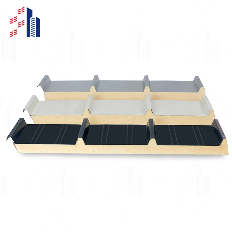 Soundproof Insulated Steel 50mm Sandwich Panel isolation polyurethane foam sandwitch panel for Wall
