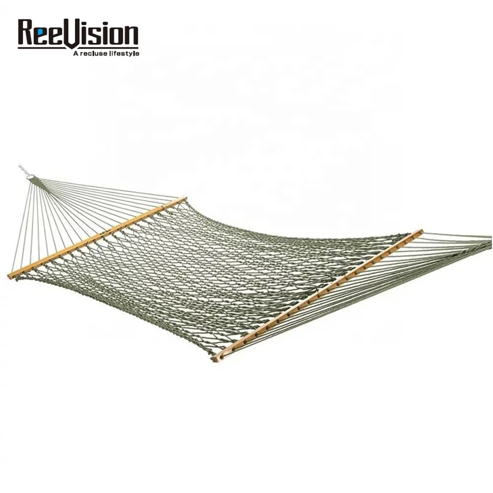 Competitive Price Swing Garden Camping Hammock with Wooden Bar