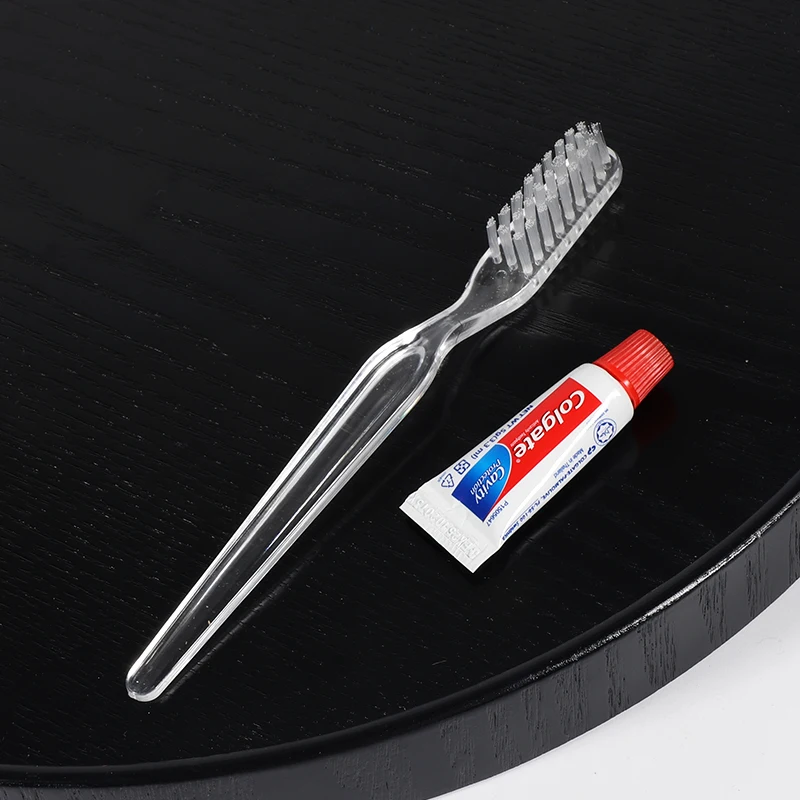 Wholesale Hotel Toothpaste Toothbrush Set Amenities Hotel Supplies Disposable Simple Toothbrush Toilet