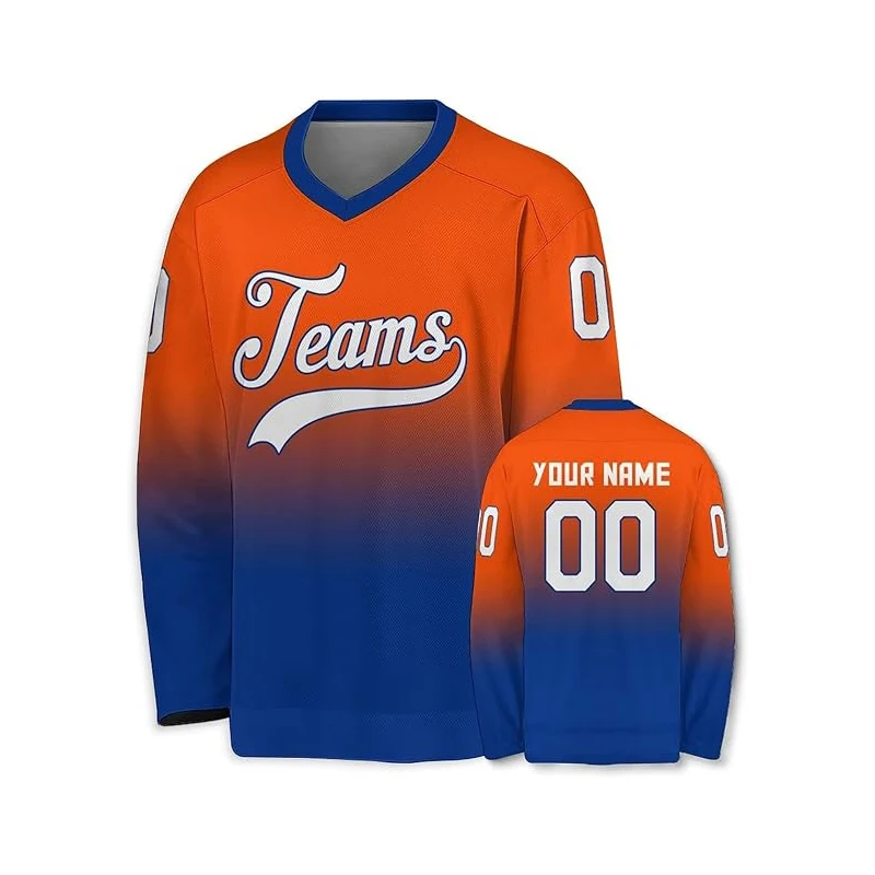 Custom Manufacturer Polyester Lacrosse Jersey Oversized Lightweight Fashion Sublimation Breathable Custom Ice Hockey Jersey