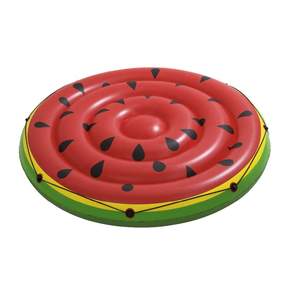 Wholesale Hot Red Swimming Inflatable Half Watermelon Water Floating Bed Pool Float Toy